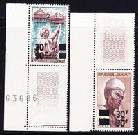 ** DAHOMEY - ** - N°253a, 254a, Double Surcharge - Cdf - TB - Autres & Non Classés