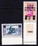 ** DAHOMEY - COLIS POSTAUX  - ** - N °1a, Double Surch. Et CP 7a S/Renversée - Bdf - TB - Other & Unclassified