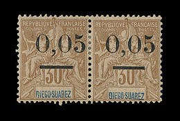 * DIEGO SUAREZ - * - N°59 Paire Type II - 0,05 S. 30c - TB - Sonstige & Ohne Zuordnung