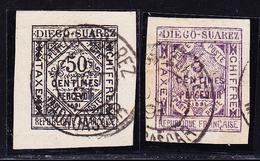 O DIEGO SUAREZ - TIMBRES TAXES - O - N°1/2 - TB - Sonstige & Ohne Zuordnung