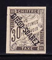 (*) DIEGO SUAREZ - TIMBRES TAXES - (*) - N°11 - 30c Noir - Signé Calves - TB - Autres & Non Classés