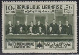 * GRAND LIBAN - POSTE AERIENNE  - * - MAU N°56A - 10pi - Traité Franco Libanais - TB - Autres & Non Classés