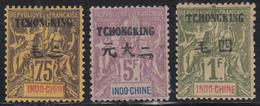 * BUREAUX CHINOIS - TCHONG-KING - * - N°45/47 - 3 Val. De 1903 - TB - Autres & Non Classés