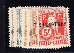 * INDOCHINE - TIMBRES TAXE - * - N°24/30 - TB - Andere & Zonder Classificatie