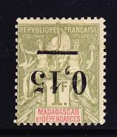 * MADAGASCAR - * - N°55a - Surch Renversée - TB - Otros & Sin Clasificación