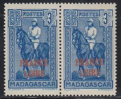 ** MADAGASCAR - ** - N°243 - 3c Bleu - Paire - TB - Other & Unclassified