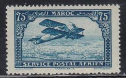 ** MAROC - POSTE AERIENNE - ** - N°4 - 75c Bleu Vert - TB - Vide