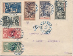 L MAURITANIE - TIMBRES TAXE - L - N°1/5, 7/8 - Signé Roumet - TB - Autres & Non Classés