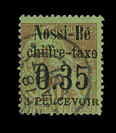 O NOSSI-BE - TIMBRES TAXE  - O - N°5 - 0,35 S/20c - Signé A. Brun - TB - Autres & Non Classés