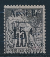 * NOSSI-BE - TIMBRES TAXE  - * - N°13 - 15c S/10c Noir S/rose - Signé Belleville / A. Brun - TB - Autres & Non Classés