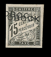 * OBOCK - TIMBRES TAXE  - * - N°11 - 15c Noir - Dble Surch. "OBOCK" - Signé - TB - Other & Unclassified