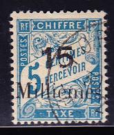 O PORT SAÏD - TIMBRES TAXE - O - N°2 - 15 Mill. S. 5c Bleu - Signé Guy - TB - Other & Unclassified