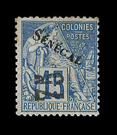 * SENEGAL - * - N°6 - 75 S/15c Bleu - Signé Belleville - TB - Autres & Non Classés