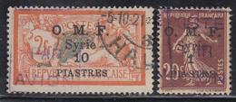 O SYRIE - POSTE AERIENNE  - O - N°4, 6 - 2 Valeurs - Signés A. Brun - TB - Andere & Zonder Classificatie