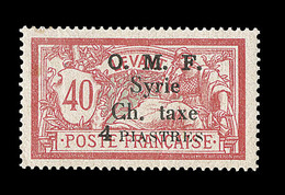 * SYRIE - TIMBRES TAXE - * - N°1/4 - Signé Champion /Calves - TB - Other & Unclassified