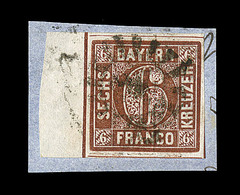 F BAVIERE - F - N°3 - 6k Brun-rouge - Bdf (7mm) - TB - Autres & Non Classés