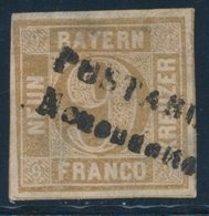 O BAVIERE - O - N°12 - 9k Bistre - Obl Boîte Postale (rare) - Clair - Other & Unclassified