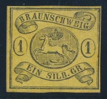 (*) BRUNSWICK - (*) - N°7 - 1s. Noir S/jaune - TB - Braunschweig