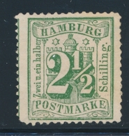 ** HAMBOURG - ** - N°16 - 2 ½ S. Vert - TB - Hamburg