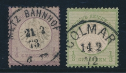 O ALLEMAGNE - EMPIRE  - O - N°1/2 - Les 2 Val. - Ex. Choisis - TB - Used Stamps