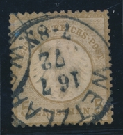 O ALLEMAGNE - EMPIRE  - O - N°6 - 5g. Bistre - Obl Wetzlar - TB - Gebraucht