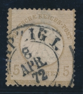 O ALLEMAGNE - EMPIRE  - O - N°6 - 5g. Bistre - Lég. Clair - Usados