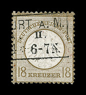 O ALLEMAGNE - EMPIRE  - O - N°11 - 18k. Bistre - TB - Used Stamps