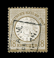 O ALLEMAGNE - EMPIRE  - O - N°25 - 18k. Bistre - Signé - TB - Usados