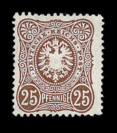 (*) ALLEMAGNE - EMPIRE  - (*) - N°34 - 25p. Brun Rouge - Signé A. Brun - TB - Gebraucht