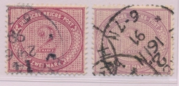 O ALLEMAGNE - EMPIRE  - O - N°43 , 43a Violet - TB - Used Stamps