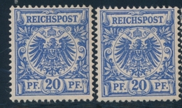 ** ALLEMAGNE - EMPIRE  - ** - N°48 - 20p. Bleu - TB - Used Stamps