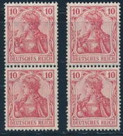 ** ALLEMAGNE - EMPIRE  - ** - N°84 - 10p. Rouge - Paire Verticale - TB - Used Stamps