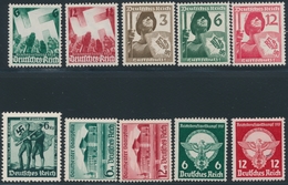 ** ALLEMAGNE - IIIEME REICH - ** - N°580/81, 591/93, 605, 614/15, 630/31 - N°631 Petite Trace Sinon TB - Ungebraucht