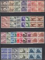 ** ALLEMAGNE - IIIEME REICH - ** - N°748/59, 791/803 - Blocs De Quatre TF - TB - Ungebraucht