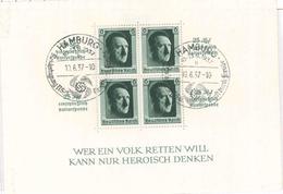 O ALLEMAGNE - BLOCS FEUILLETS  - O - N°10 - Obl Gd Cachet Illustré - Du 10/6/37 - TB - Blocks & Sheetlets