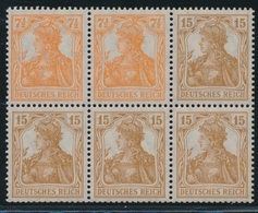 ** ALLEMAGNE - TIMBRES SE TENANT - ** - Mi. W10 + S7 + Paire N°100 Formant Bloc De 6 - TB - Zusammendrucke