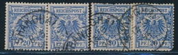 O CHINE - BUREAUX ALLEMANDS - O - N°48 (Allemagne) X 2 Paires - Obl Petit Et Gd Cachet "Shanghai" - B/TB - China (kantoren)