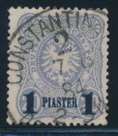 O LEVANT ALLEMAND - O - N°3a - 1p S/20p - Surch. Bleue - Signé A. Brun - TB - Europa- Und Asienämter