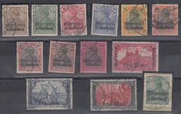 O MAROC ALLEMAND - O - N°7/19A - Série De 1900/5 - TB - Deutsche Post In Marokko