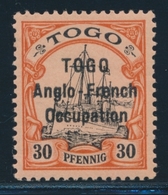 * TOGO BUREAU ALLEMAND - * - N°37 - Variété "o" éloigné De "TOGO" - TB - Andere & Zonder Classificatie