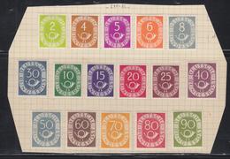 * REPUBLIQUE FEDERALE (R.F.A.) - * - N°9/24 - La Série Cor De Poste Complète - TB - Unused Stamps