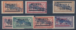 * MEMEL - * - PA N°1/7 - 7 Val - TB - Memelgebiet 1923