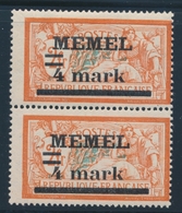**/* MEMEL - **/* - N°31a - Paire - Dt Type I Et II Se Tenant - Signé A. Brun - TB - Memel (Klaïpeda) 1923
