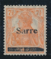 * SARRE  - * - N°5 (Mi 5bv) Belle Variété De Surch. - Signé LB - B/TB - Autres & Non Classés