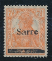 * SARRE  - * - N°5 (Mi 5bv) Belle Variété De Surch. - Signé LB - B/TB - Other & Unclassified