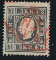 O AUTRICHE - O - N°12 - 3K Noir - TB - Unused Stamps