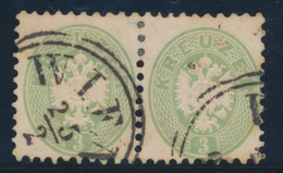 O AUTRICHE - O - N°23 - 3K Vert - Paire - TB - Unused Stamps