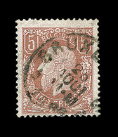 O BELGIQUE - O - N°37a - 5F Brun Rouge Pâle - TB - 1849 Epauletten