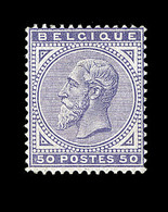 * BELGIQUE - * - N°41 - 50c Violet - TB - 1849 Epaulettes