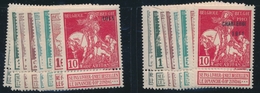 * BELGIQUE - * - N°92/107 - Traces Légères - TF - TB - 1849 Hombreras